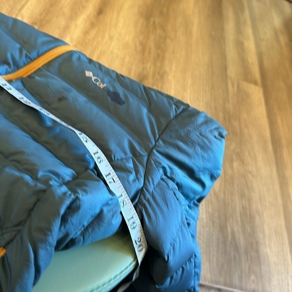 Columbia 650 down blue and yellow puffer jacket size small - Picture 8 of 10